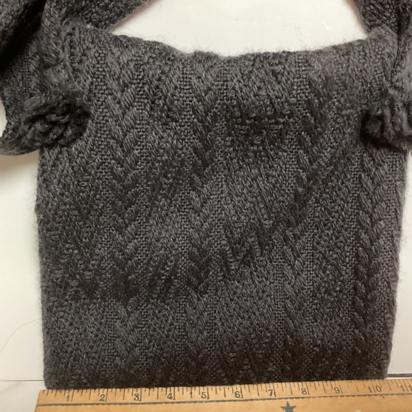 $17 Boyne Valley Weavers Handbag. Gray. Handcrafted in Ireland. - Picture 3 of 7
